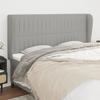 VidaXL Headboard with Ears Light Grey 203x23x118-128 Cm Fabric3118216