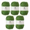 Пряжа Knitworm Wool Large Super 40 г, Зеленая Пряжа, Набор из 5 мотков, Меринос, Размер, Толстая, (приблизительно. 56м), Япония, 106.
