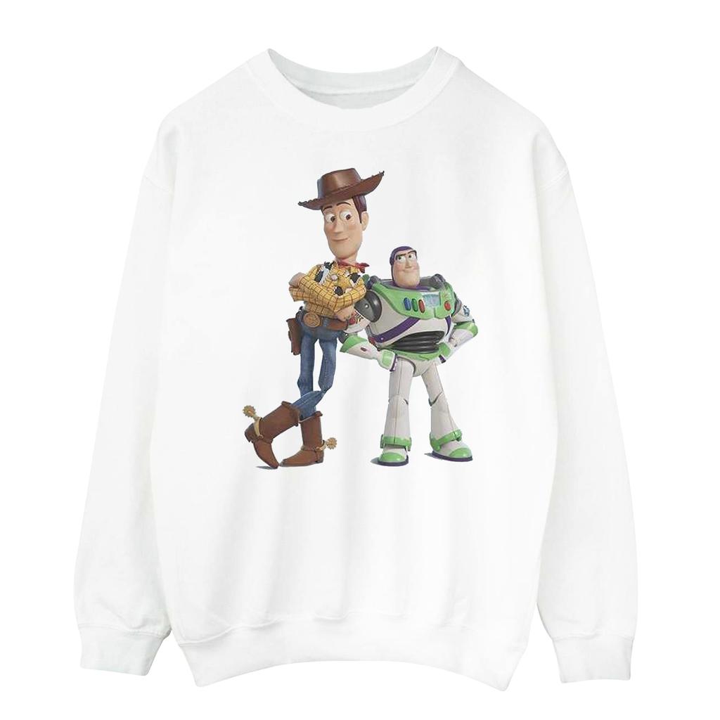 Disney Girls Toy Story Buzz And Woody Standing Sweatshirt