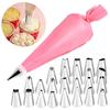 Reusable Piping Bags with Decorating Tip Sets Cake Decorating Tool Accessories Pastry Bag Kitchen Bakery Cake Icing Piping Cream