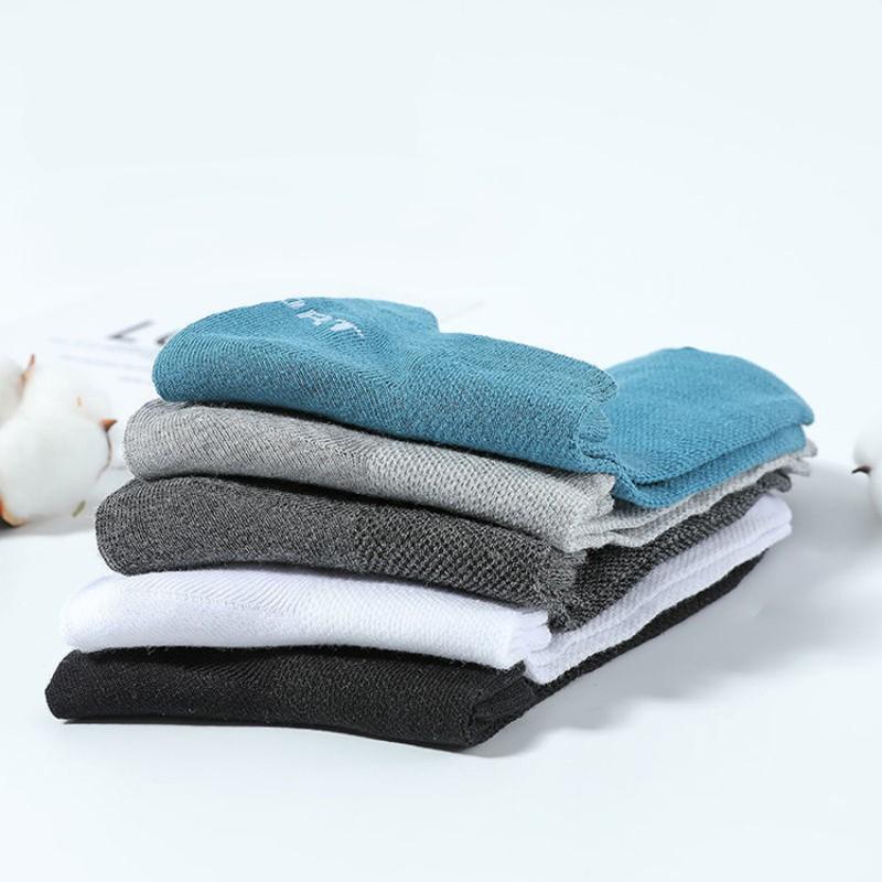 1/5/10/20 пар хлопковых носков, отводящих пот, дышащих спортивных носков, летние тонкие сетчатые мужские носки-следки