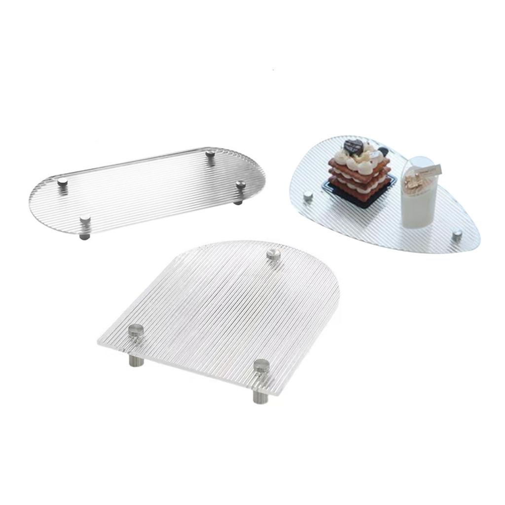 Прозрачный поднос для туалетного столика, прозрачный акриловый, простой, современный стиль, широко используемый поднос для журнального столика для семьи O