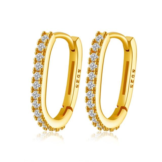 Новые серьги-кольца из стерлингового серебра 925 пробы для женщин, роскошные изящные маленькие серьги-кольца Huggie, дизайнерские ювелирные изделия, подарки