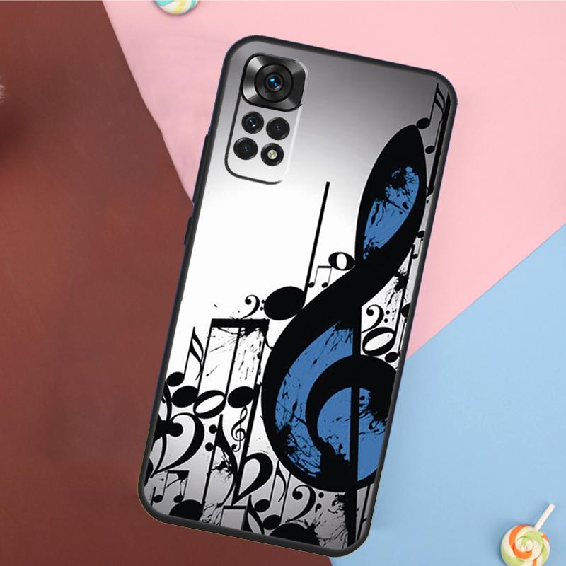 Чехол с нотами для Xiaomi Redmi Note 14 13 Pro 12 11 9 10 9S 10S 11S 12S Redmi 14C 10C 12C 13C