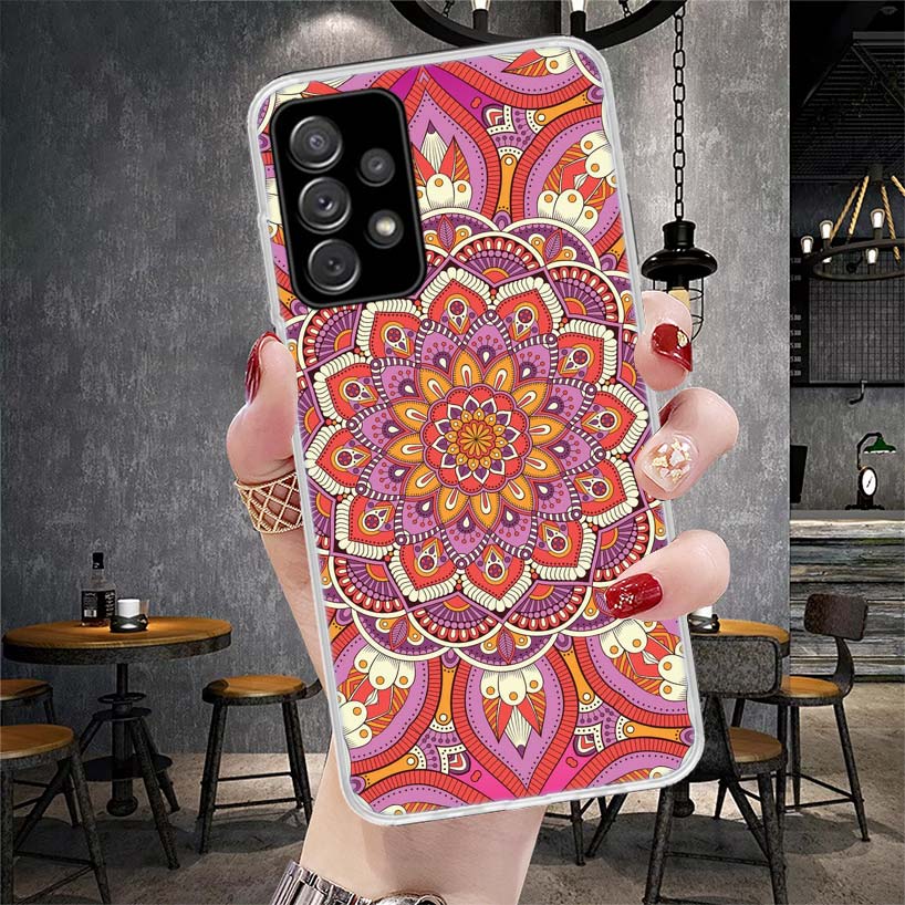 Тотем Мандала Цветы Мягкий Чехол Для Телефона Для Samsung Galaxy S22 S23 S24 S25 Edge S26 Ultra S20 FE S21 Plus + Fundas Coque G