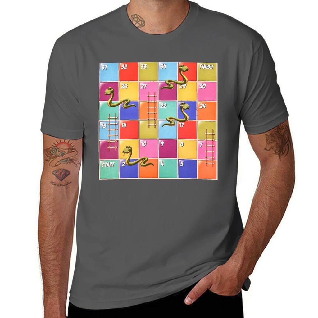 Футболка Snakes and Ladders Модный принт Футболка