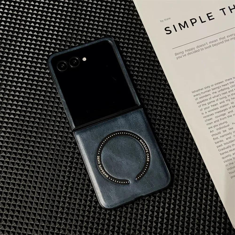 Ретро кожаный чехол для телефона Motorola Razr 60 50 40 Ultra Moto Razr 60 50 40 Магнитная крышка Защитный