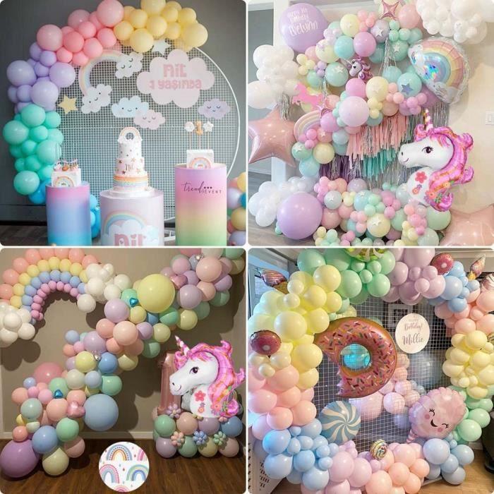 Guirlande de Ballons - Licorne - Rainbow - Kit Complet - Décoration Anniversaire - Fête Enfant