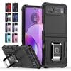 Чехол Armor Heavy Duty Armor для Motorola Moto Razr 40 Razr 2023, защитное кольцо, магнитная подставка, держатель, противоударный, полный защитный чехол