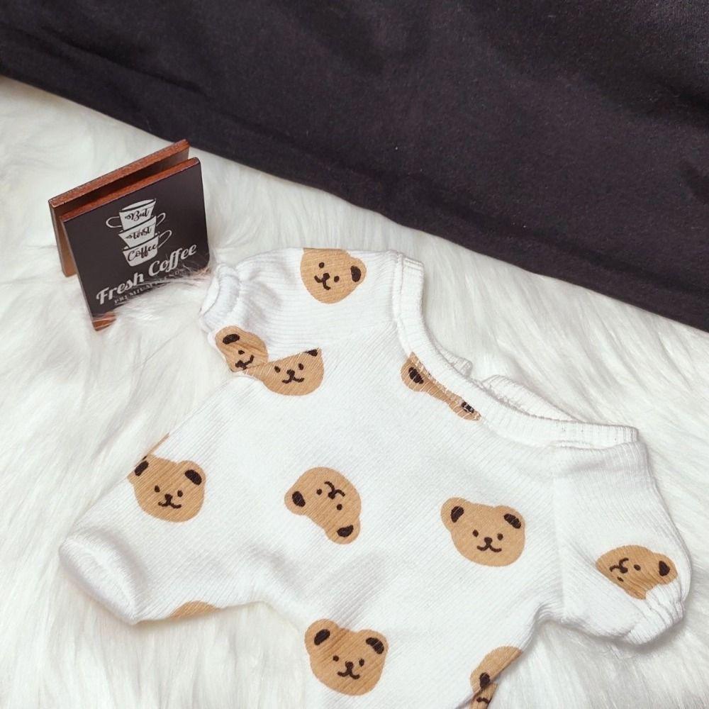 Pajamas 20cm Cotton Doll  Dress Crawling Suit Plush Toy Clothes  Doll Accessories