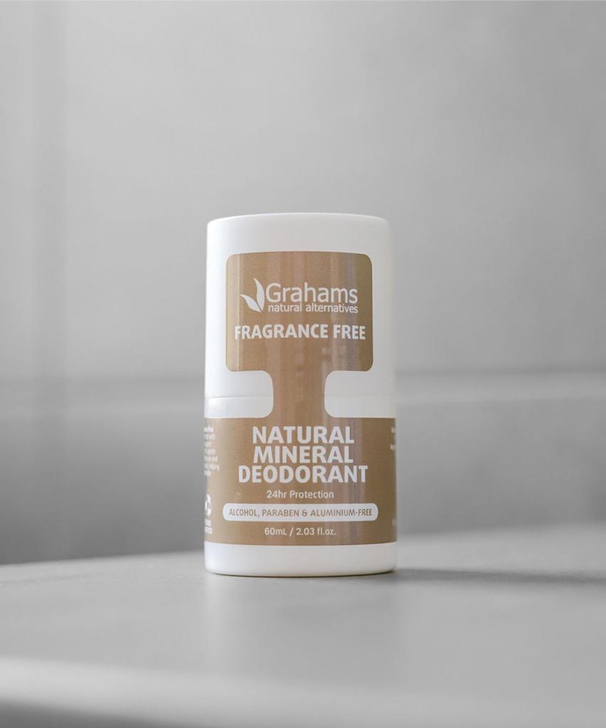 Natural Mineral Deodorant Unscented Roll-on 60mL