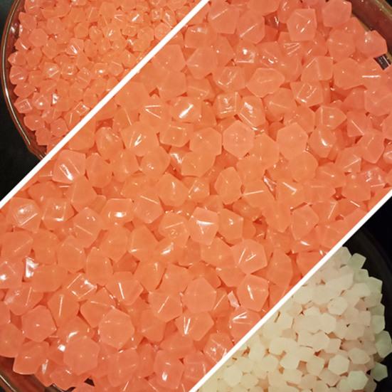 100 шт. Аквариумный камень, экологически чистый, красивый, портативный, светящийся в темном ромбе, светящаяся каменная рыба