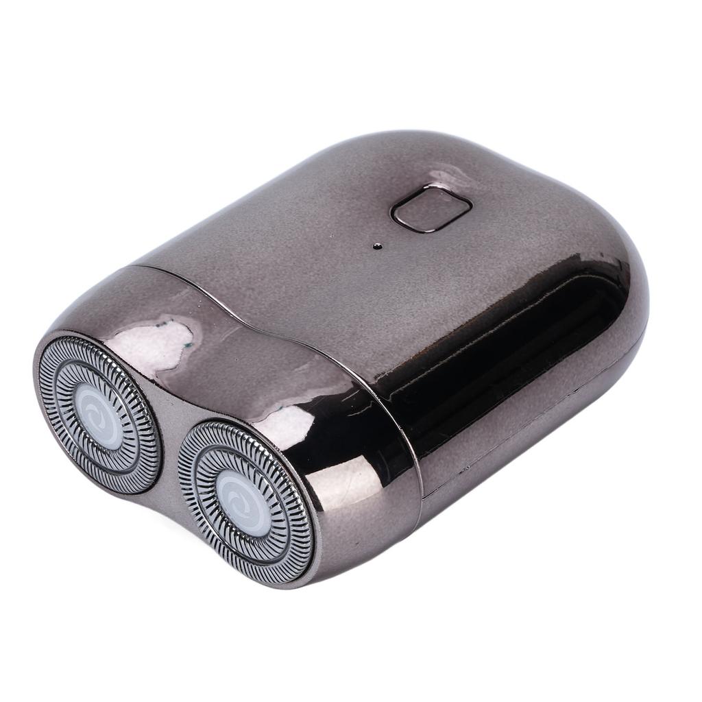 Электрический триммер для бороды для мужчин Алюминиевый с двойными лезвиями Магнитный Перезаряжаемый Портативный триммер для бороды