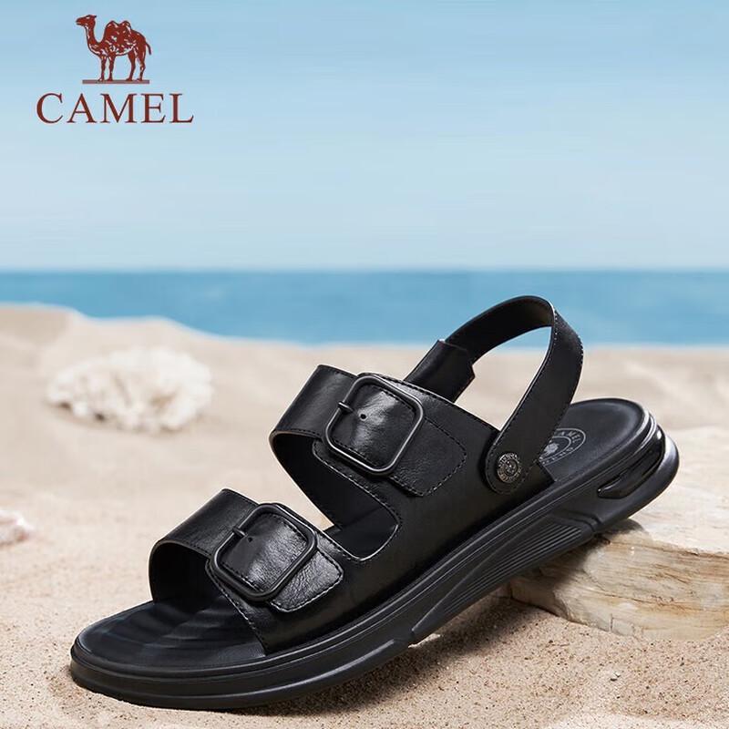 Camel Мужские кожаные сандалии в стиле business casual