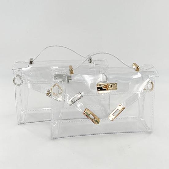 Женская сумка через плечо Стильная прочная прозрачная сумка Элегантный модный кошелек для концертного спортивного мероприятия
