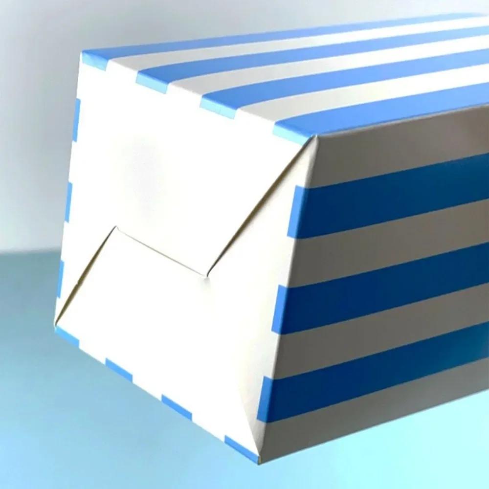 12/24 шт. ведер для попкорна, полосатые сумки, контейнеры для закусок на детский праздник, дни рождения, вечеринки, подарочные коробки для попкорна