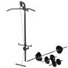 Wall-mounted Weight Training Tower - vidaXL - 30.5 Kg - Complete Machine - Accessories Included - Black