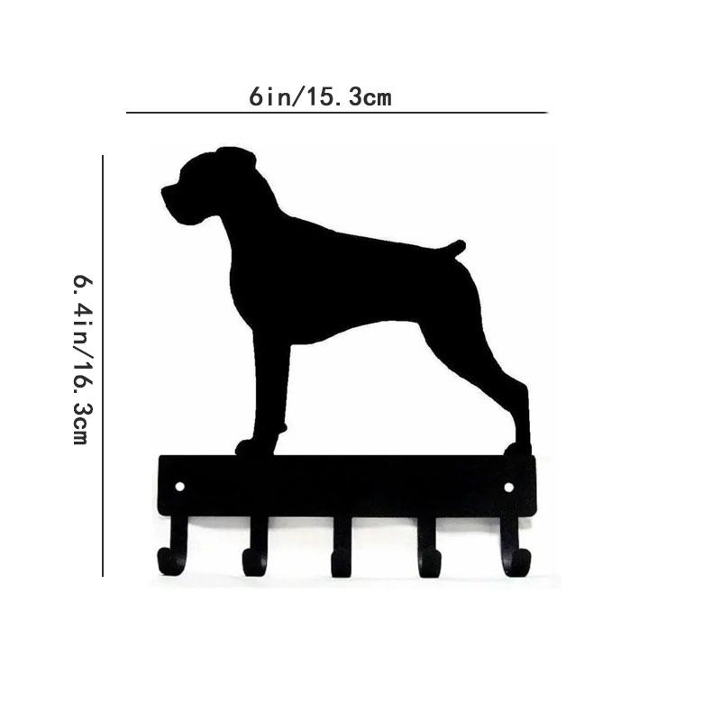 Вешалка для ключей для собак, настенное крепление, подвесное настенное украшение, идеально подходит для владельцев и любителей собак породы боксер