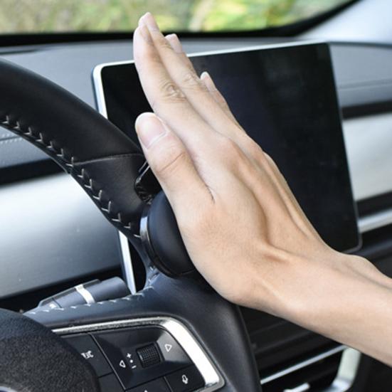 Усилитель рулевого колеса автомобиля Металлические подшипники Противоскользящая силиконовая ручка Вращение на 360 градусов Помощь при вождении одной рукой Универсальный внутренний