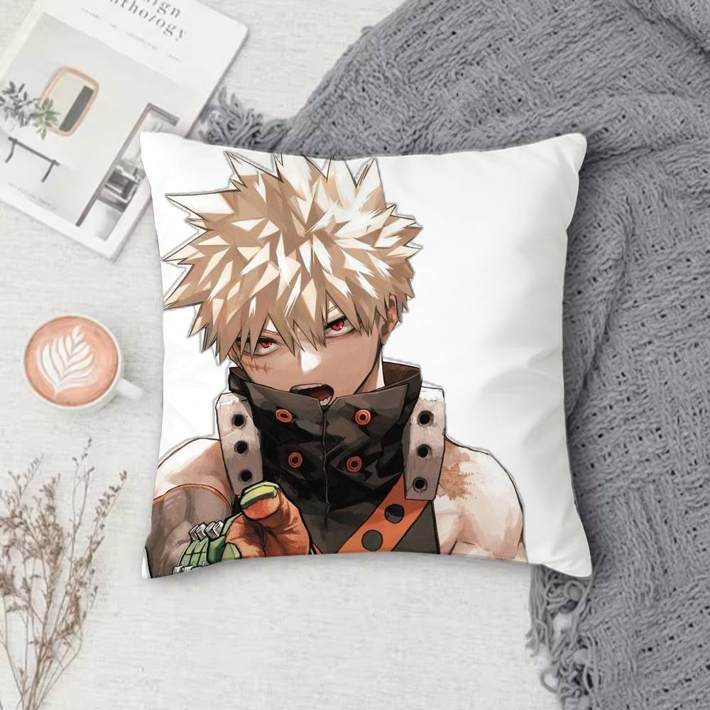 MMy Hero Academiaa Doublesided Printed Square Pillow Cover Decorative Cushion Cover for Sofa Bedroom Bedside