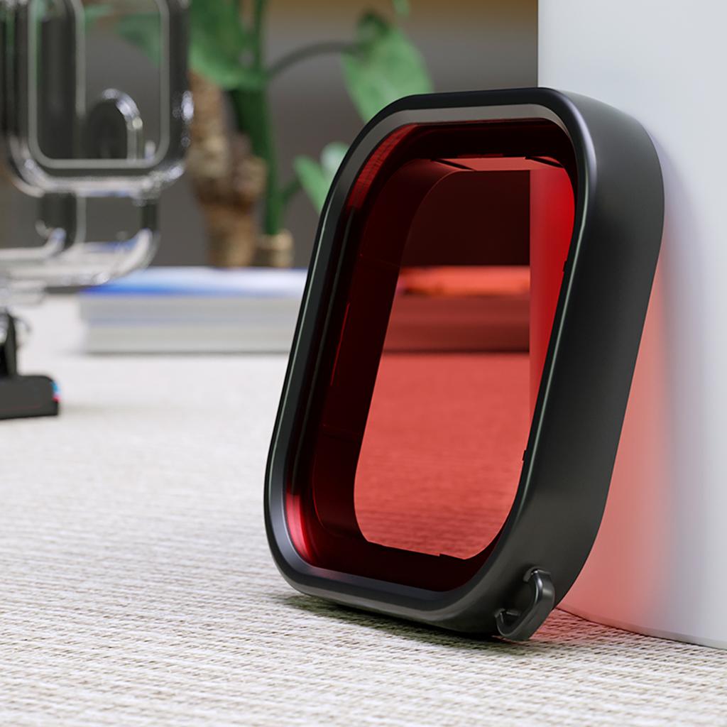 Фильтр для дайвинг-объектива ABS с тросом для экшн-камеры GoPro 8, водонепроницаемый, Shellred