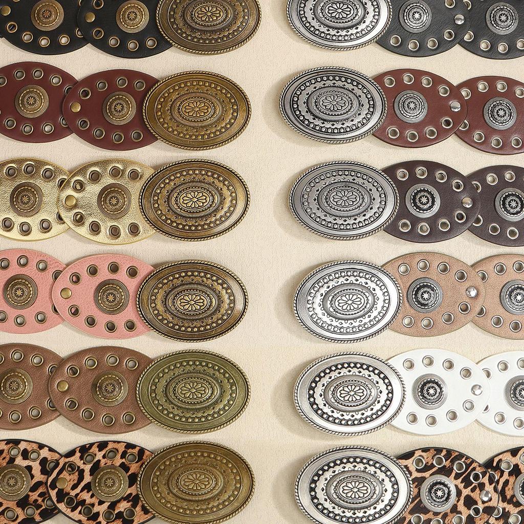 Женский ретро-платье с овальным поясом-люверсами в стиле пустоши