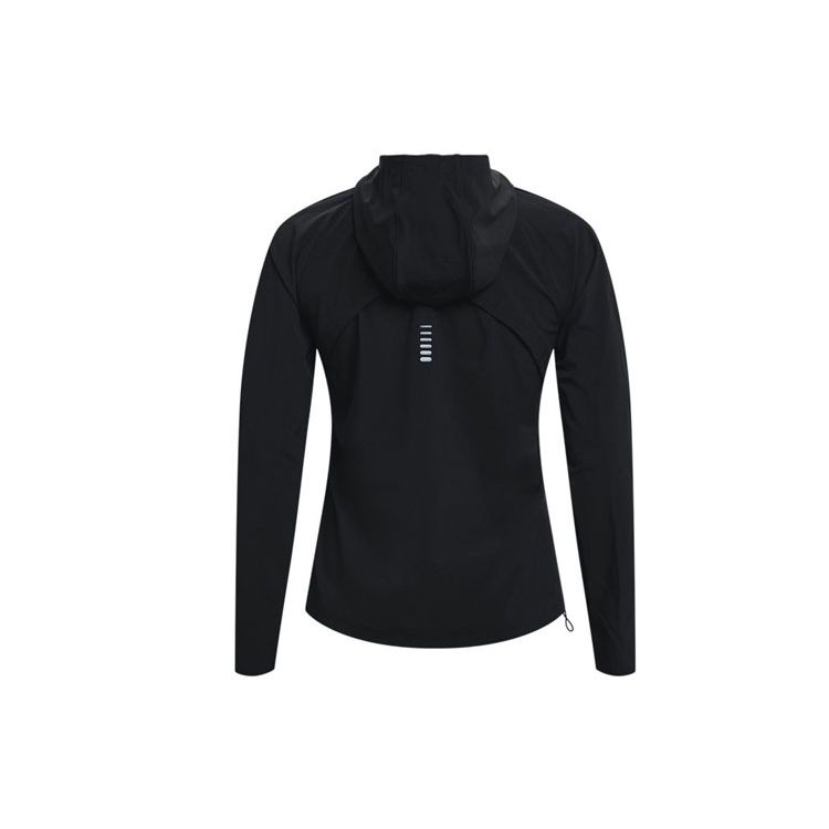 Under Armour Куртка для бега с капюшоном и принтом логотипа UA Out The Storm, женская, черная 1361384-001