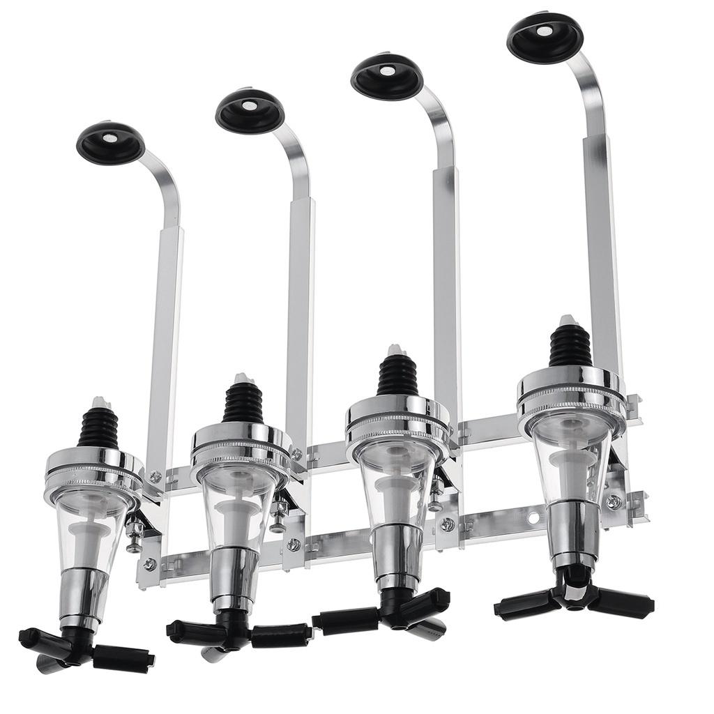 NEW Wall Mounted Cocktail Shaker Stand 4/6 Bottle Liquor Dispenser Wine Beer Alcohol Bar Beverage Dispenser Cocktail Alcohol