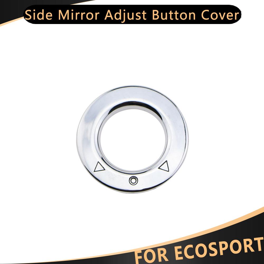 Хромированная боковая ручка регулировки зеркала заднего вида автомобиля, декоративная наклейка, отделка для Ford Ecosport 2013 - 2017