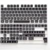 142 Keys PBT Double Shot SA Keycaps Translucent Black Keycap Set Fit for Cherry Mx Switch Mechanical Keyboard 61/64/87/104/108