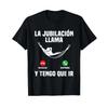 La Retireunisext Llama Y To Go Retired T Shirt Black Vintage Streetwear Slightly Soft Homme Graphic Stretched Comfortable
