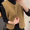 Korean Knitted Vest Women's Spring and Autumn New Collection Shoulder Sweater Slim and Versatile Stylish Jacket Top