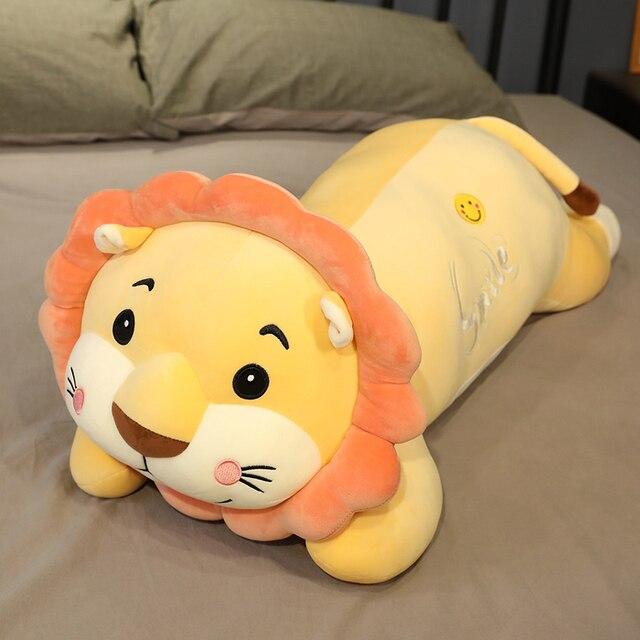 Cartoon Cute Plush Lion Toys Soft Lovely Forest Animal Plush Doll Stuffed Sleep Pillow Kids Baby Kawaii Christmas Gift for Girl