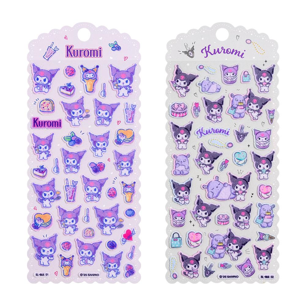 Новые Sanrio 3D Объемные Милые Наклейки Хелло Китти Куроми Мелоди Декоративные Чашки Книга Творческие Награды Пузырьковые Наклейки