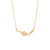 Original Lingguang Treasure Snake Money Necklace for Women, Small and High End, Clavicle Chain, Simple Ins Style Jewelry