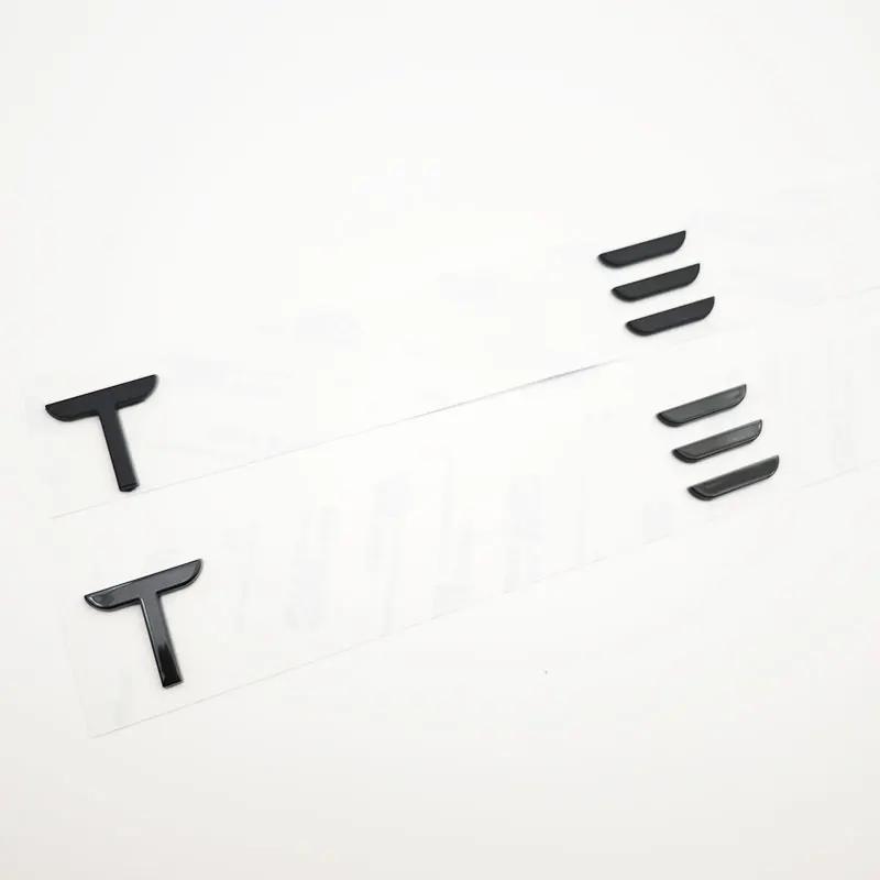 3D ABS Буквы Логотип Tesla Углеродный Хром Черный Красный Значок Наклейки на Задний Багажник Автомобиля Для Tesla Model 3 Y X S Задние Наклейки Аксессуары