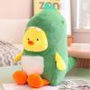Kawaii Transforming Dinosaurs Plush Toys Realistic Stuffed Doll Creative Cute Simulation Stuffed Toy For Kids Baby Comforting Gift