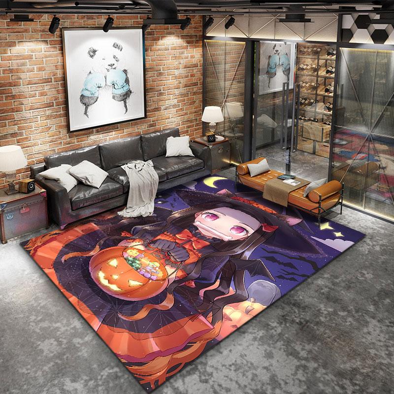 Demon Slayer Carpet Rug For Living Room Bedroom Home Sofa Decoration Kids Play Nonslip Floor Mat