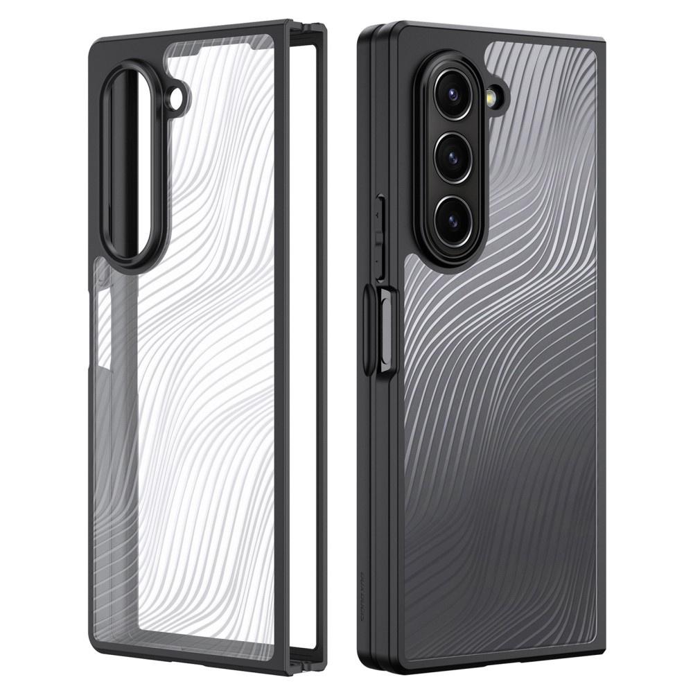 DuxDucis Case for Samsung Galaxy Z Fold6 5G, Aimo Case, Transparent / Black
