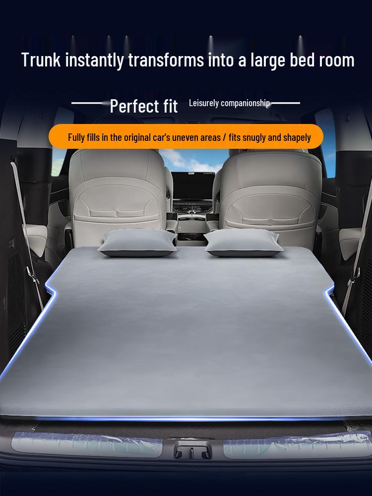 Автомобильная кровать Denza D9: Автоматический надувной матрас для заднего сиденья и багажника