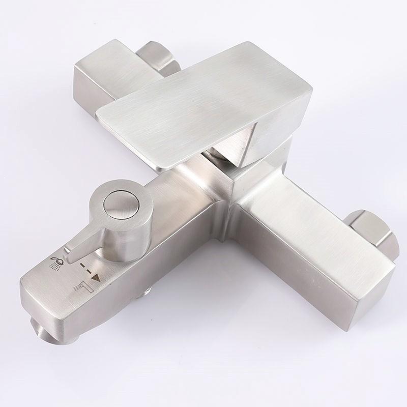Bathroom Hot And Cold Water Mixing Valve Faucet Stainless Steel Bathtub Water Tap Household Shower Set