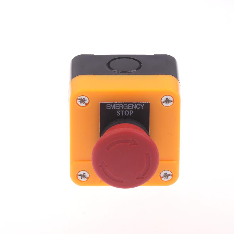 new 1NC E-stop Push Button Switch 10A Latching Button Switch CNC Exigent Stop Switch For Electrical Industrial Emergency Stop