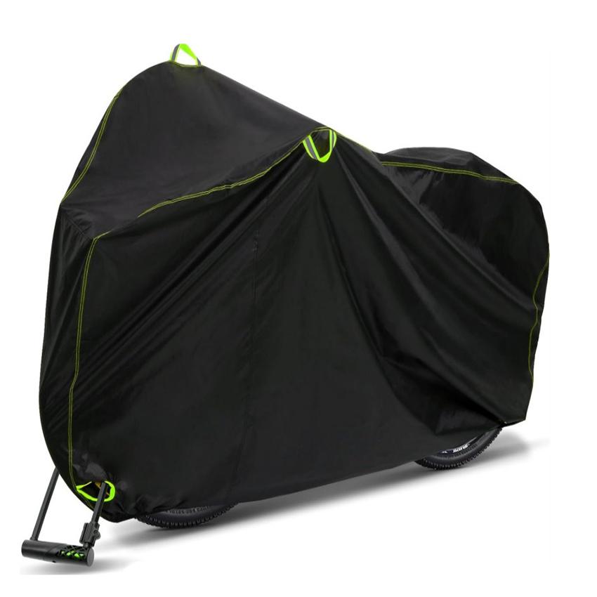 Bike Cover Outdoor Storage for 1 or 2 Bikes, Bicycle Cover with Lock Hole for Road Bike/Ebike