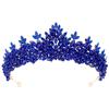 Baroque European and American Beauty Pageant Bridal Crown Tiara Alloy Crystal Wedding Headband Hair Accessories Crown