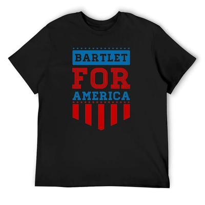 Bartlet for america Футболки заготовки графические футболки модные футболки быстросохнущие мужские графические футболки больших размеров
