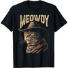 Графическая футболка Meowdy Классическое искусство Кот Мем Кантри-музыка Ковбой Кот