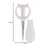 Kai Nyammy Cat Kitchen Scissors, Warm Gray, with Magnetic Storage Case, Made in Japan, DH2739