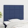 VidaXL Headboard Bedroom Furniture Bed Accessories Single Bed Heads Interior Blue 80x5x118/128 3116312