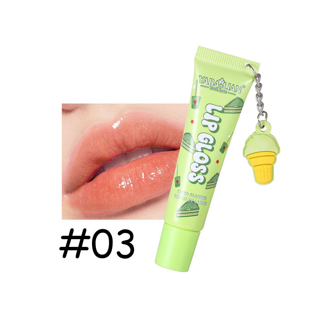 6 цветов Фруктовый блеск для губ Кристально чистая Желейная помада Лубрикант Контур губ Желейный мешочек Блеск для губ Стеклянные губы Уход за губами