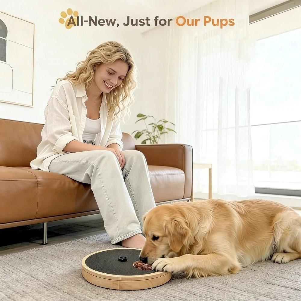 Solid Wood Nail Scratch Pad Rotating Dog Nail File Toy Dog Nail Grinding Pad Pet Grooming